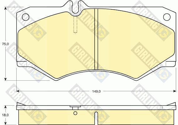 Kit de plaquettes de frein, frein à disque