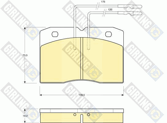 Kit de plaquettes de frein, frein à disque