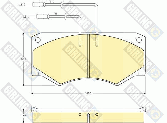 Kit de plaquettes de frein, frein à disque