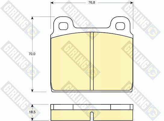 Kit de plaquettes de frein, frein à disque