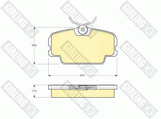 Kit de plaquettes de frein, frein à disque