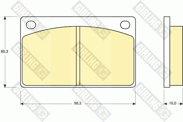 Kit de plaquettes de frein, frein à disque