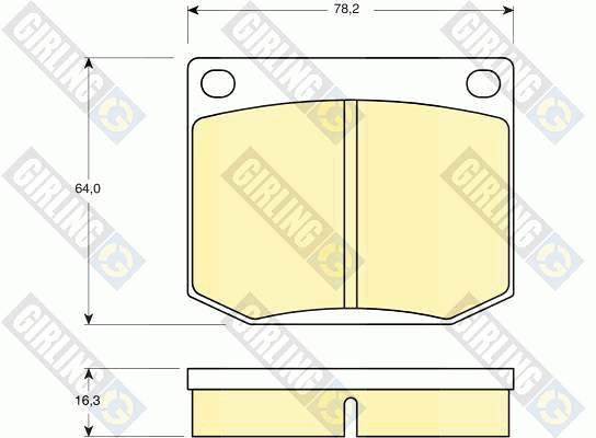 Kit de plaquettes de frein, frein à disque