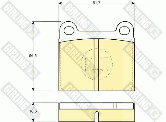 Kit de plaquettes de frein, frein à disque