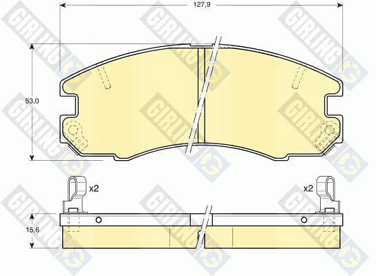 Kit de plaquettes de frein, frein à disque