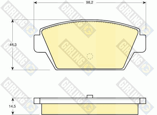 Kit de plaquettes de frein, frein à disque