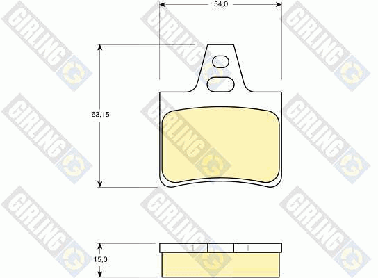 Kit de plaquettes de frein, frein à disque