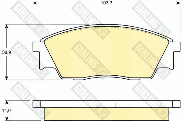 Kit de plaquettes de frein, frein à disque