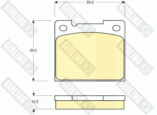 Kit de plaquettes de frein, frein à disque