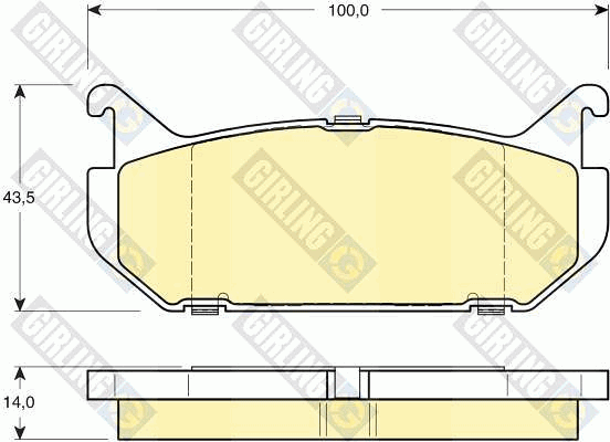 Kit de plaquettes de frein, frein à disque