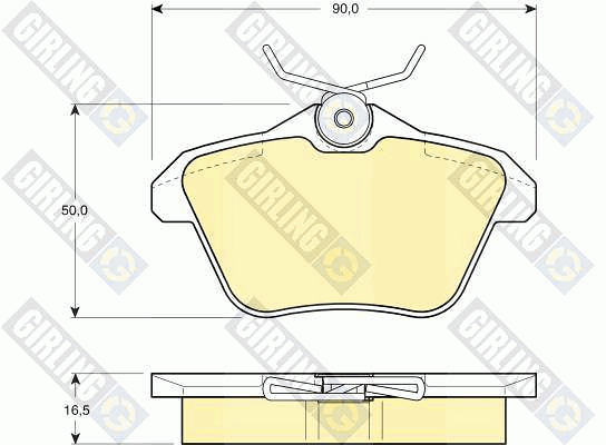 Kit de plaquettes de frein, frein à disque