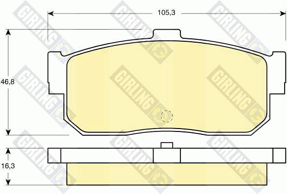 Kit de plaquettes de frein, frein à disque