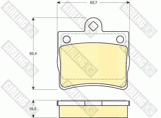 Kit de plaquettes de frein, frein à disque