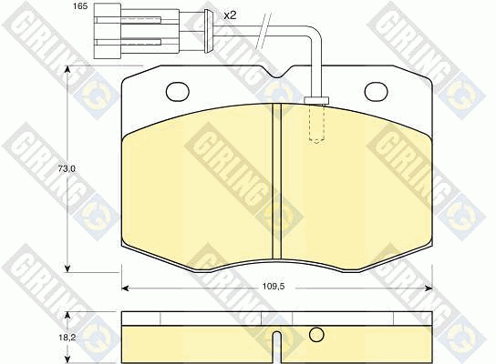 Kit de plaquettes de frein, frein à disque