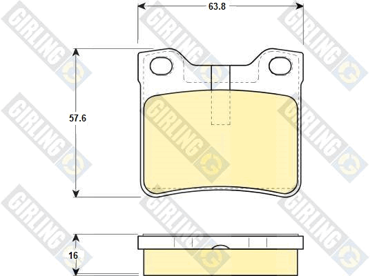 Kit de plaquettes de frein, frein à disque