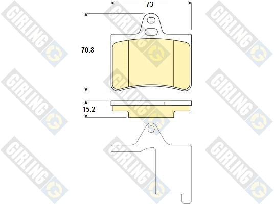 Kit de plaquettes de frein, frein à disque