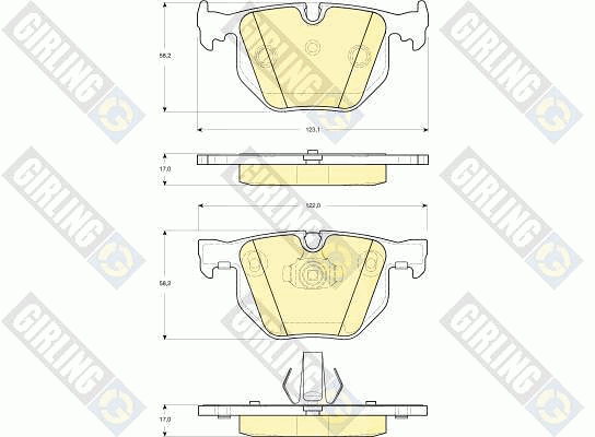 Kit de plaquettes de frein, frein à disque