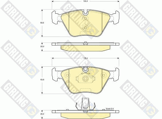 Kit de plaquettes de frein, frein à disque