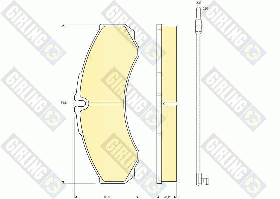 Kit de plaquettes de frein, frein à disque