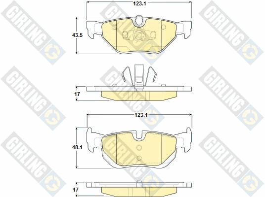 Kit de plaquettes de frein, frein à disque