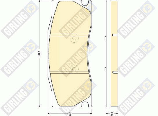 Kit de plaquettes de frein, frein à disque