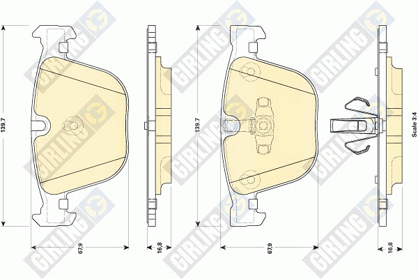 Kit de plaquettes de frein, frein à disque