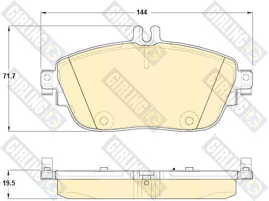 Kit de plaquettes de frein, frein à disque