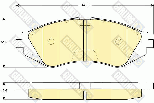 Kit de plaquettes de frein, frein à disque