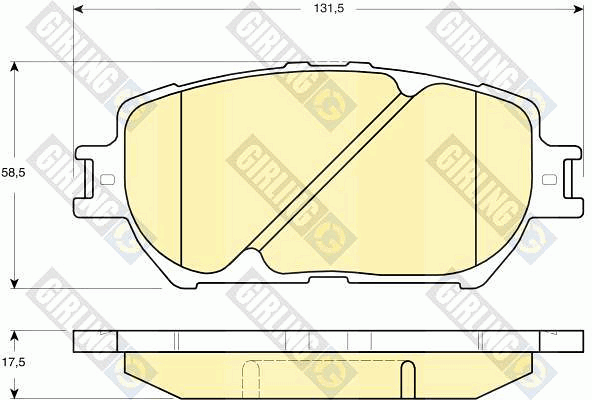 Kit de plaquettes de frein, frein à disque