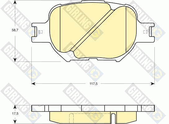 Kit de plaquettes de frein, frein à disque