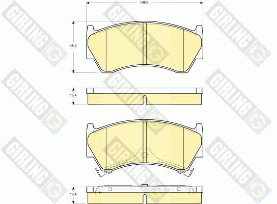 Kit de plaquettes de frein, frein à disque