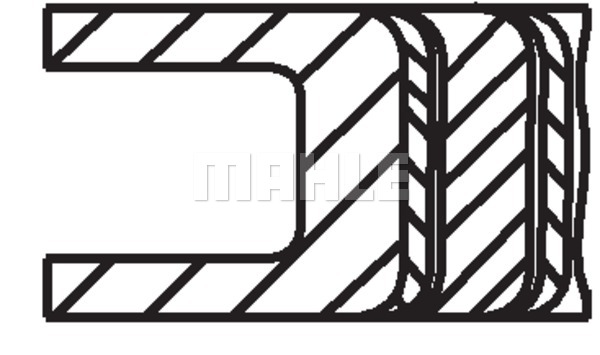 Jeu de segments de pistons