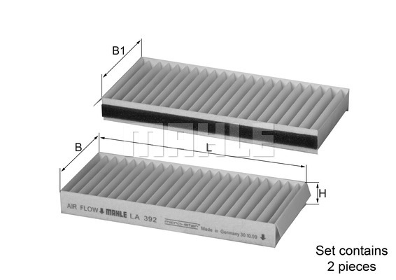 Filtre, air de l'habitacle