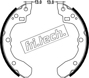 Jeu de mâchoires de frein