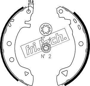 Jeu de mâchoires de frein