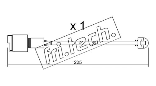 Contact d'avertissement, usure des plaquettes de frein