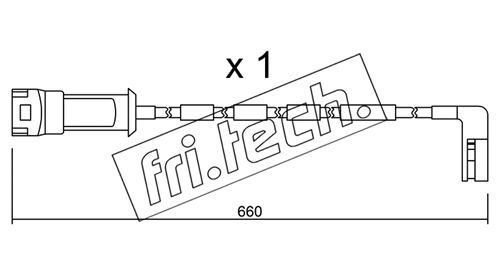 Contact d'avertissement, usure des plaquettes de frein