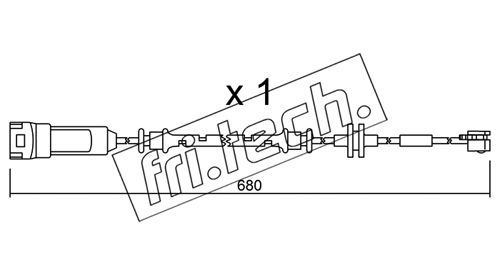 Contact d'avertissement, usure des plaquettes de frein