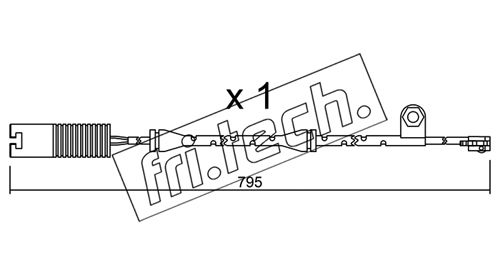 Contact d'avertissement, usure des plaquettes de frein