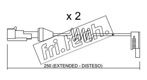 Contact d'avertissement, usure des plaquettes de frein