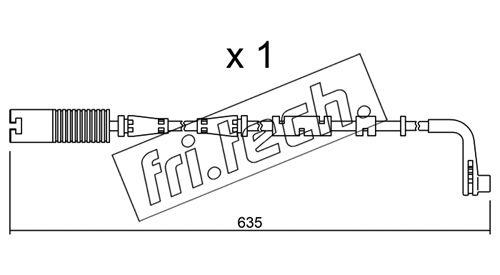 Contact d'avertissement, usure des plaquettes de frein