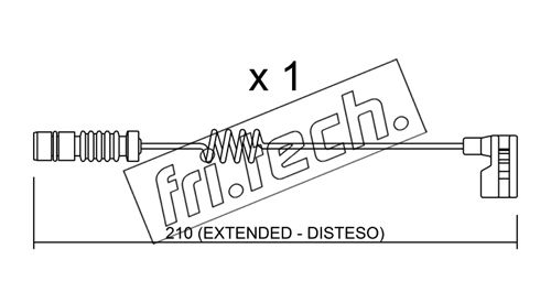 Contact d'avertissement, usure des plaquettes de frein