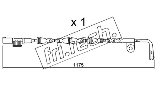 Contact d'avertissement, usure des plaquettes de frein