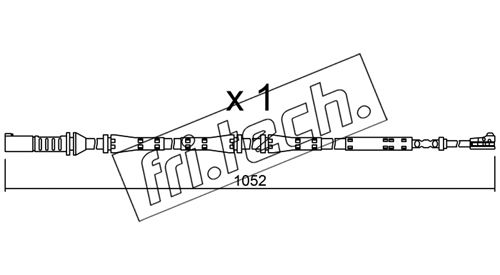 Contact d'avertissement, usure des plaquettes de frein