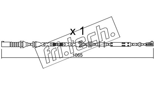 Contact d'avertissement, usure des plaquettes de frein