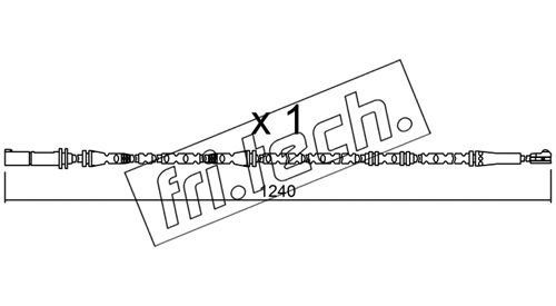 Contact d'avertissement, usure des plaquettes de frein