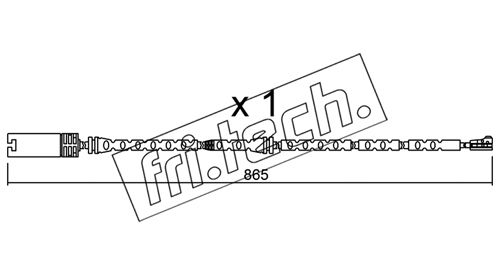 Contact d'avertissement, usure des plaquettes de frein