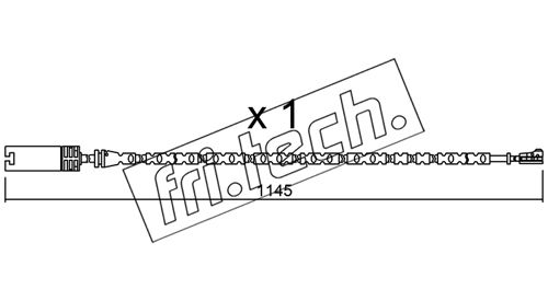 Contact d'avertissement, usure des plaquettes de frein