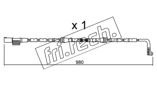 Contact d'avertissement, usure des plaquettes de frein