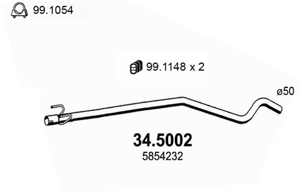 Tuyau d'échappement